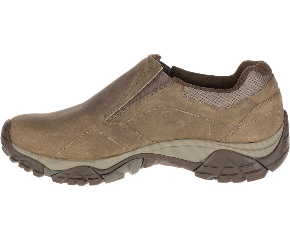 Zapatos De Seguridad Hombre - Merrell Moab Adventure Moc - Marrones - IEPW-20817